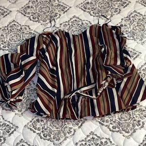 Off shoulder Crop Top